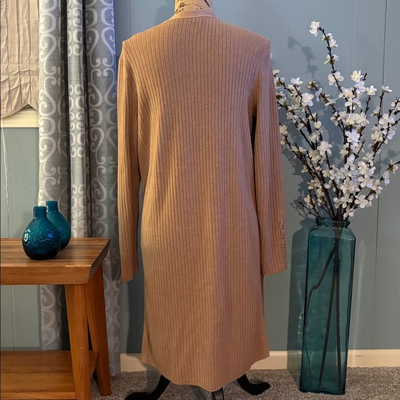 Talbots Ribbed Duster Open Front Cardigan - Picture 5 of 11